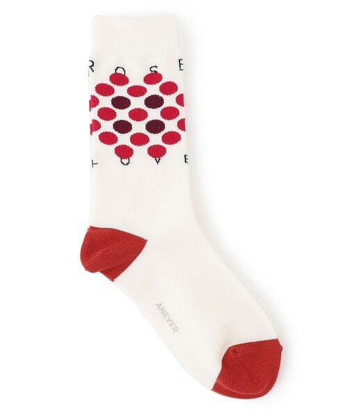 ANEVER（アンエバー）の「【BURNET】DOT FLOWER ソックス（ソックス/靴下・レディース・ホワイト/パープル/ネイビー/レッド/ピンク/イエロー/オレンジ/ブルー/グリーン/ブルー系その他/ピンク系その他/ローズ・F）」の17枚目の写真
