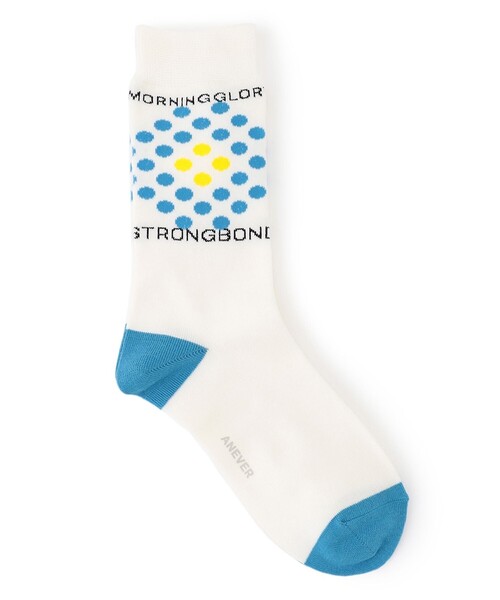 ANEVER（アンエバー）の「【BURNET】DOT FLOWER ソックス（ソックス/靴下・レディース・ホワイト/パープル/ネイビー/レッド/ピンク/イエロー/オレンジ/ブルー/グリーン/ブルー系その他/ピンク系その他/ローズ・F）」の19枚目の写真