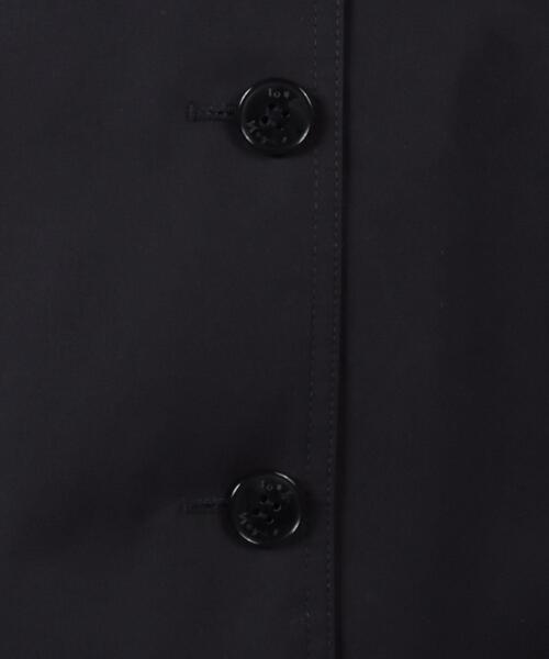 To b. by agnes b.（トゥービーバイアニエスベー）の「WS82 MANCHES LONGUES ピミリコスプリングコート（ステンカラーコート・レディース・ブラック・36/38）」の5枚目の写真