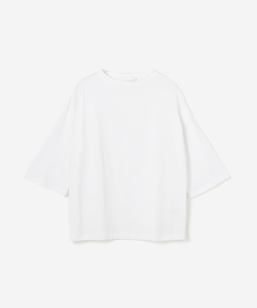 handvaerk（ハンドバーク）の「handvaerk | 60/2 ボトルネックTシャツ WOMEN（Tシャツ/カットソー・レディース・グレイッシュベージュ/ブラック/Nat/グレー/ダークグレー/ホワイト/ネイビー/ライトグレー・SMALL）」の2枚目の写真