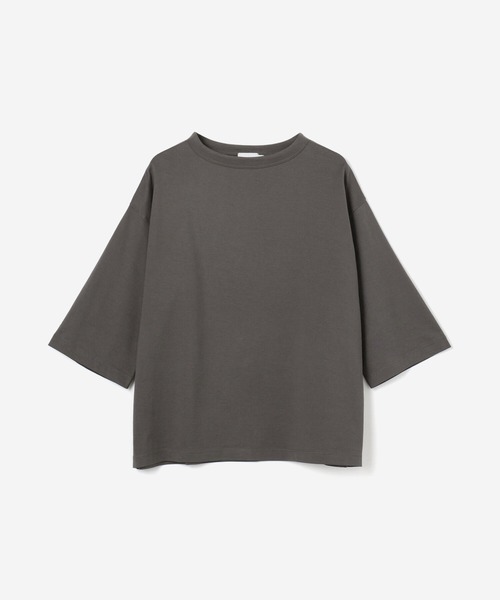 handvaerk（ハンドバーク）の「handvaerk | 60/2 ボトルネックTシャツ WOMEN（Tシャツ/カットソー・レディース・グレイッシュベージュ/ブラック/Nat/グレー/ダークグレー/ホワイト/ネイビー/ライトグレー・SMALL）」の18枚目の写真