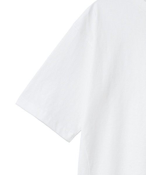 CLANE（クラネ）の「UNEVEN SIDE SLIT T-SHIRT（Tシャツ/カットソー・レディース・ホワイト/ベージュ・1/2）」の12枚目の写真