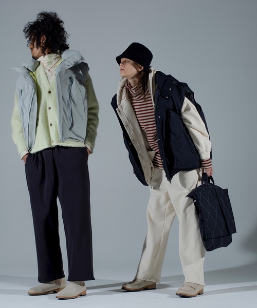 Jieda(ジエダ)の「SNAP BUTTON HOODIE(パーカー・メンズ・オフホワイト/グリーン/ブラック/グレー・1/2)」の7枚目の写真