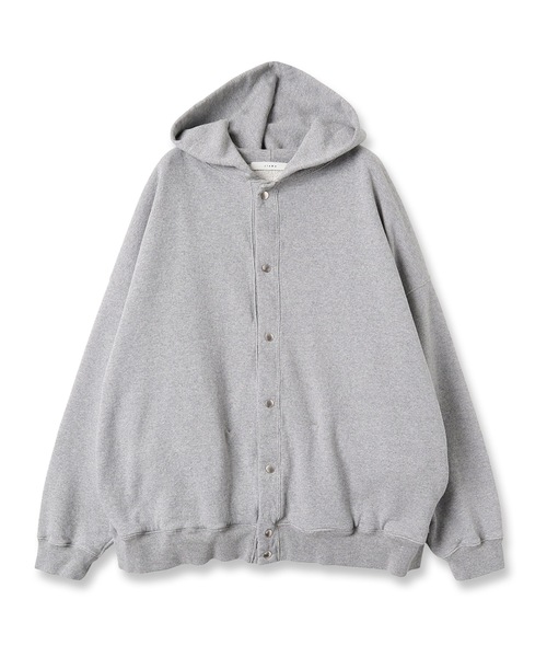 Jieda(ジエダ)の「SNAP BUTTON HOODIE(パーカー・メンズ・オフホワイト/グリーン/ブラック/グレー・1/2)」の13枚目の写真