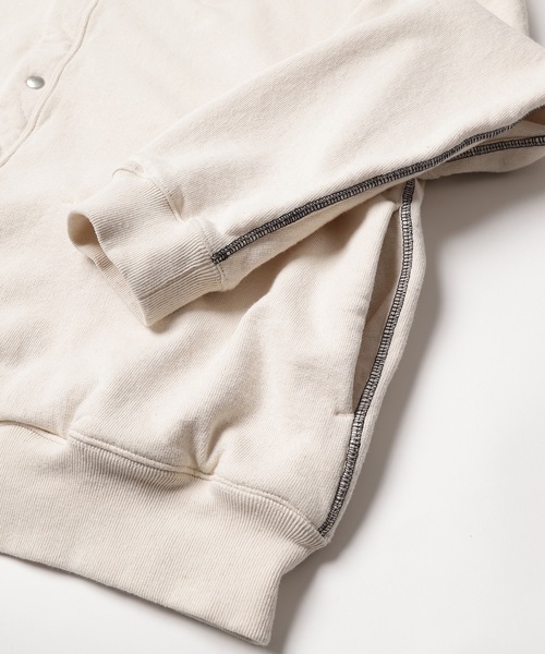 Jieda(ジエダ)の「SNAP BUTTON HOODIE(パーカー・メンズ・オフホワイト/グリーン/ブラック/グレー・1/2)」の14枚目の写真