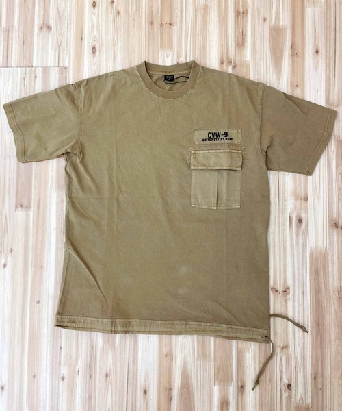 AVIREX(アヴィレックス)の「フェイドウォッシュ ルーズ フィット ミリタリーポケット半袖Tシャツ(Tシャツ/カットソー・メンズ・カーキ/ブラック/オリーブ/オフホワイト・XL/M/XXL/L)」の18枚目の写真