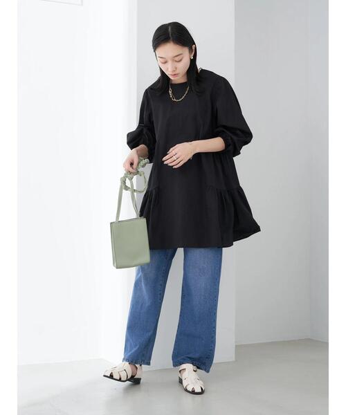 earth music&ecology（アースミュージックアンドエコロジー）の「ティアードチュニック（Tシャツ/カットソー・レディース・ホワイト/ブラック・FREE）」の22枚目の写真