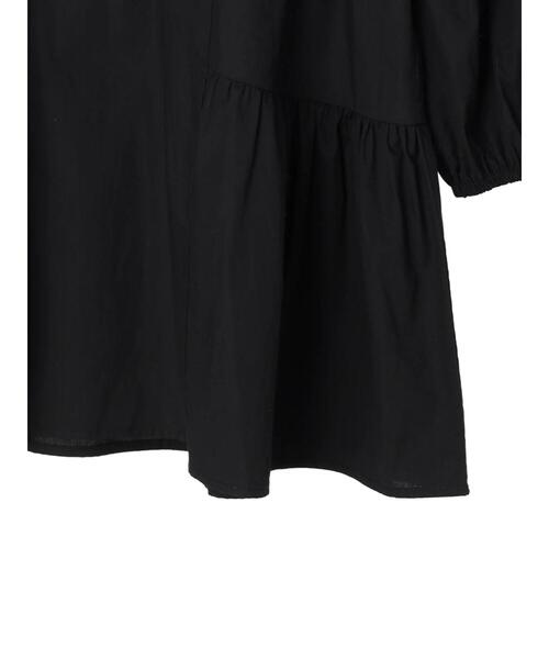 earth music&ecology（アースミュージックアンドエコロジー）の「ティアードチュニック（Tシャツ/カットソー・レディース・ホワイト/ブラック・FREE）」の10枚目の写真