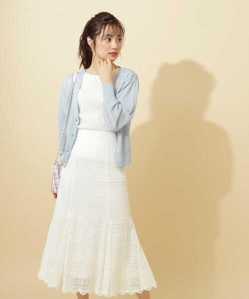 PROPORTION BODY DRESSING（プロポーションボディドレッシング）の「シアーカラーカーデ / 1212174404（カーディガン/ボレロ・レディース・ブルー/ライトグリーン/オレンジ・FREE）」の6枚目の写真