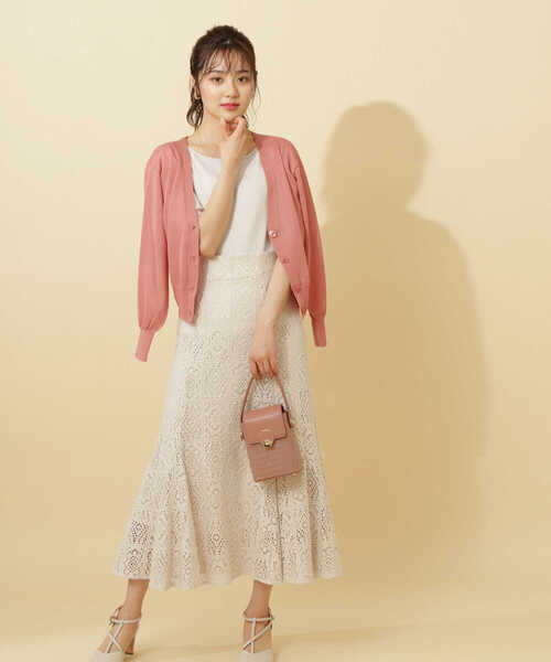 PROPORTION BODY DRESSING（プロポーションボディドレッシング）の「シアーカラーカーデ / 1212174404（カーディガン/ボレロ・レディース・ブルー/ライトグリーン/オレンジ・FREE）」の20枚目の写真