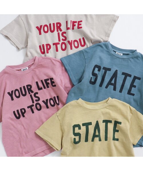 BREEZE(ブリーズ)の「/カラーロゴTシャツ(Tシャツ/カットソー・キッズ・ピンク/ブルー/イエロー/キナリ・140/90/100/120/130/110/80)」の11枚目の写真