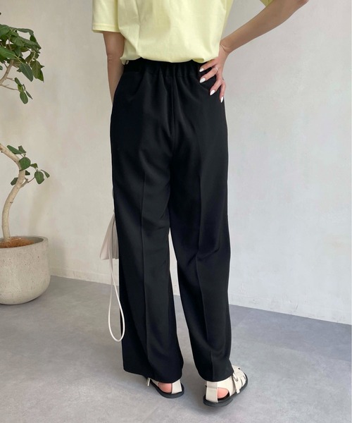 CAPRICIEUX LE'MAGE（カプリシューレマージュ）の「サイドボタン美フレアパンツ（その他パンツ・レディース・ブラック/オレンジ/グリーン・38/36）」の4枚目の写真