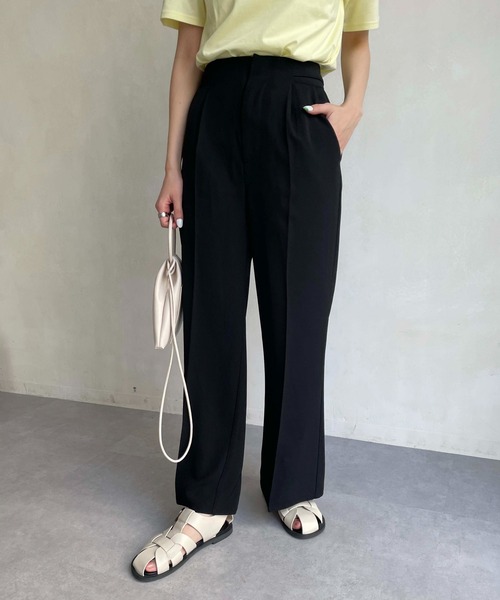 CAPRICIEUX LE'MAGE（カプリシューレマージュ）の「サイドボタン美フレアパンツ（その他パンツ・レディース・ブラック/オレンジ/グリーン・38/36）」の16枚目の写真