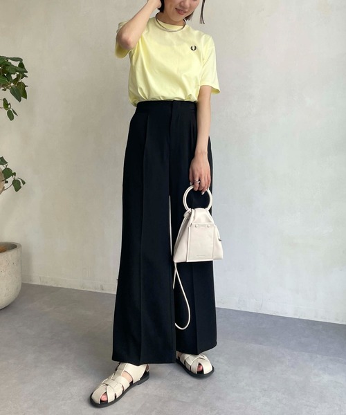 CAPRICIEUX LE'MAGE（カプリシューレマージュ）の「サイドボタン美フレアパンツ（その他パンツ・レディース・ブラック/オレンジ/グリーン・38/36）」の5枚目の写真