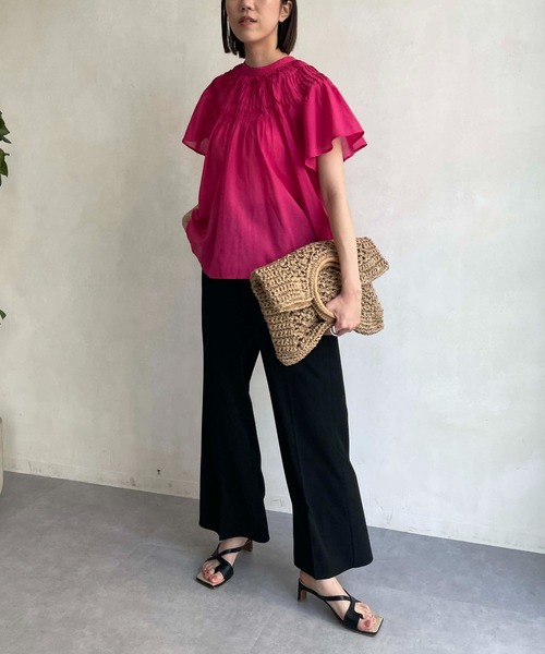 CAPRICIEUX LE'MAGE（カプリシューレマージュ）の「サイドボタン美フレアパンツ（その他パンツ・レディース・ブラック/オレンジ/グリーン・38/36）」の17枚目の写真