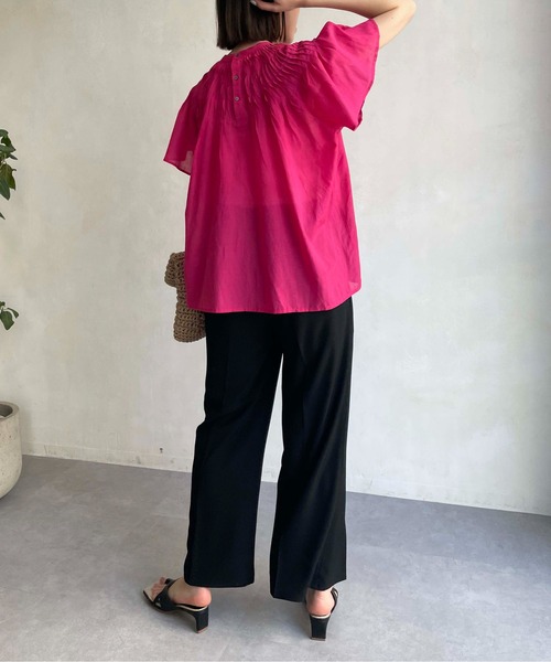 CAPRICIEUX LE'MAGE（カプリシューレマージュ）の「サイドボタン美フレアパンツ（その他パンツ・レディース・ブラック/オレンジ/グリーン・38/36）」の9枚目の写真