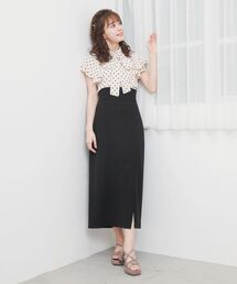 MAJESTIC LEGON | スタイルアップスリットIラインスカート(スカート)