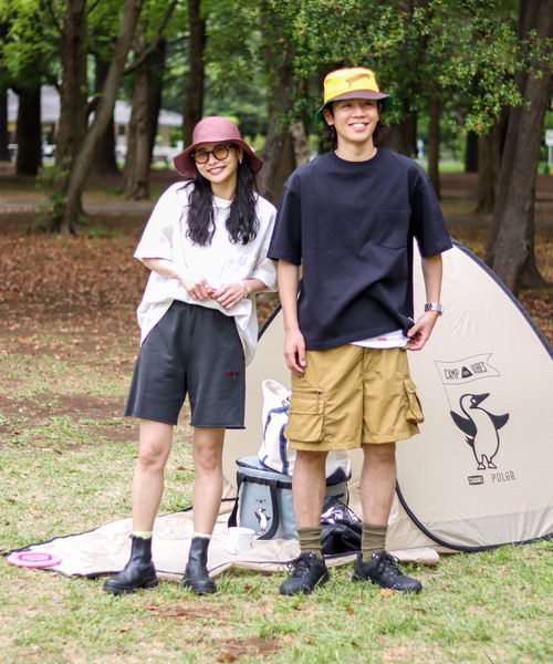 CHUMS(チャムス)の「【POLER×CHUMS×JS】 別注 BOOBY LOGO PRINT Tシャツ(Tシャツ/カットソー・メンズ・ホワイト/ブラック/グレー・MEDIUM/LARGE/X-LARGE)」の6枚目の写真