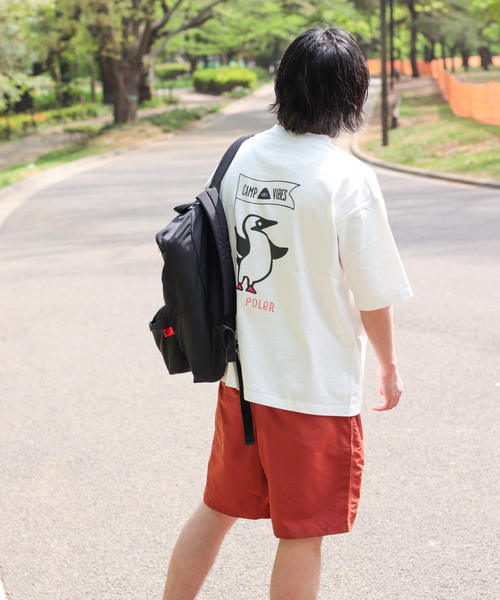 CHUMS(チャムス)の「【POLER×CHUMS×JS】 別注 BOOBY LOGO PRINT Tシャツ(Tシャツ/カットソー・メンズ・ホワイト/ブラック/グレー・MEDIUM/LARGE/X-LARGE)」の8枚目の写真