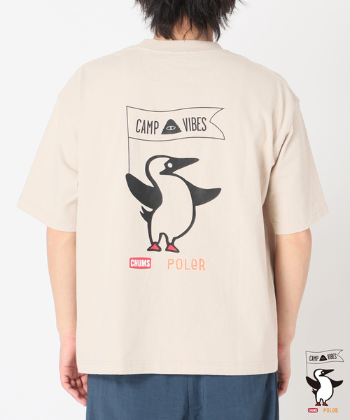 CHUMS(チャムス)の「【POLER×CHUMS×JS】 別注 BOOBY LOGO PRINT Tシャツ(Tシャツ/カットソー・メンズ・ホワイト/ブラック/グレー・MEDIUM/LARGE/X-LARGE)」の21枚目の写真