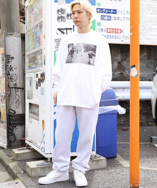 WOLVES KILL SHEEP(ウルヴスキルシープ)の「WOLVES KILL SHEEP/ウルヴスキルシープ NYC PUSH ロングスリーブ(Tシャツ/カットソー・メンズ・ホワイト/ミント・XL/L/M)」の21枚目の写真