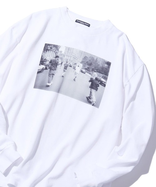 WOLVES KILL SHEEP(ウルヴスキルシープ)の「WOLVES KILL SHEEP/ウルヴスキルシープ NYC PUSH ロングスリーブ(Tシャツ/カットソー・メンズ・ホワイト/ミント・XL/L/M)」の15枚目の写真