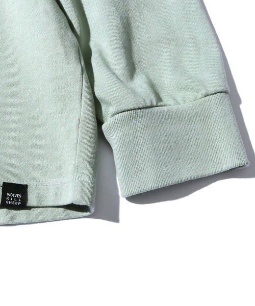 WOLVES KILL SHEEP(ウルヴスキルシープ)の「WOLVES KILL SHEEP/ウルヴスキルシープ NYC PUSH ロングスリーブ(Tシャツ/カットソー・メンズ・ホワイト/ミント・XL/L/M)」の10枚目の写真