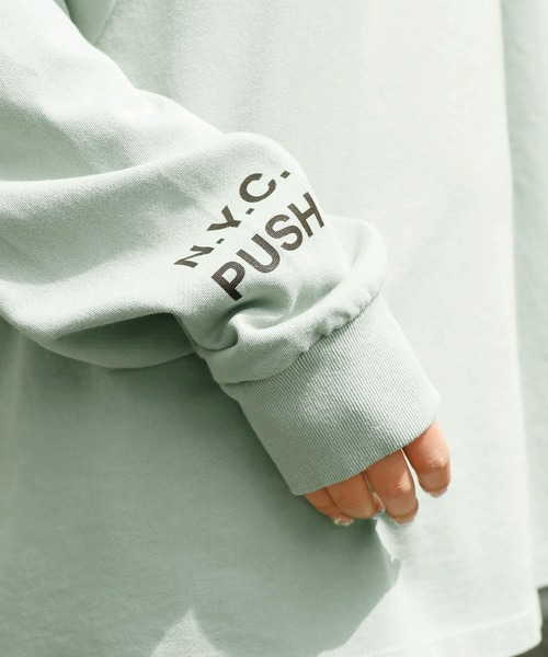 WOLVES KILL SHEEP(ウルヴスキルシープ)の「WOLVES KILL SHEEP/ウルヴスキルシープ NYC PUSH ロングスリーブ(Tシャツ/カットソー・メンズ・ホワイト/ミント・XL/L/M)」の20枚目の写真