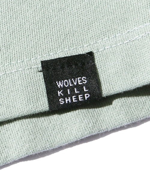 WOLVES KILL SHEEP(ウルヴスキルシープ)の「WOLVES KILL SHEEP/ウルヴスキルシープ NYC PUSH ロングスリーブ(Tシャツ/カットソー・メンズ・ホワイト/ミント・XL/L/M)」の9枚目の写真