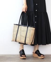 DRESSLAVE | FARROW / kate bag(レザーハンドルカゴバッグ)(かごバッグ)