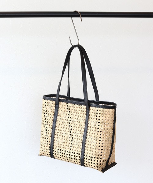 DRESSLAVE（ドレスレイブ）の「FARROW / kate bag(レザーハンドルカゴバッグ)（かごバッグ・レディース・ブラック・FREE）」の4枚目の写真