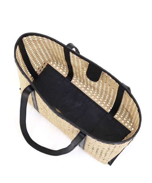 DRESSLAVE（ドレスレイブ）の「FARROW / kate bag(レザーハンドルカゴバッグ)（かごバッグ・レディース・ブラック・FREE）」の9枚目の写真