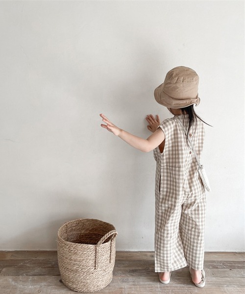 セール】aimoha-KIDS- 子供服 ギンガムチェックノースリーブ