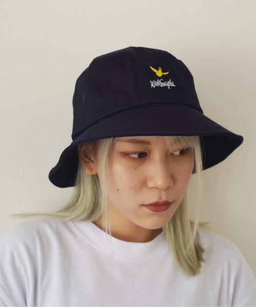 （What it isNt）ART BY MARKGONZALES（ワットイットイズント）の「【（What it isNt）ART BY MARKGONZALES】刺繍 コットン バケットハット（ハット・メンズ・ホワイト/ブラック/ネイビー/ホワイト系その他/ブラック系その他/ベージュ系その他/ブルー系その他/ベージュ/ブラウン/ブラック系その他2/ホワイト系その他2/ベージュ系その他2/ホワイト系その他3/ブラック系その他3/グリーン・FREE）」の15枚目の写真