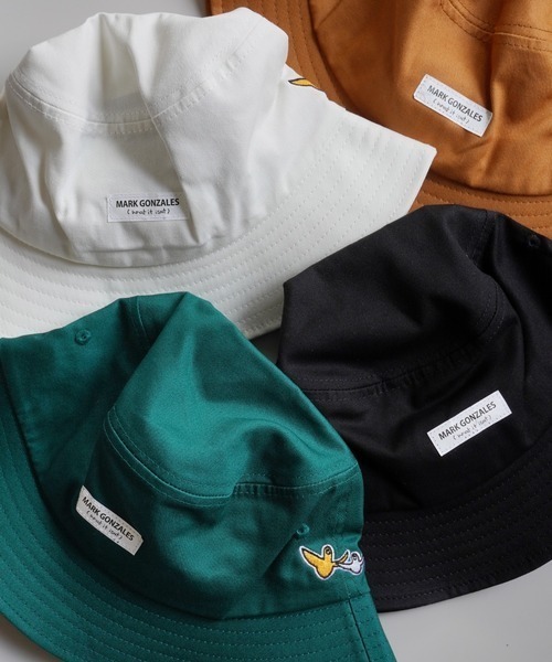 （What it isNt）ART BY MARKGONZALES（ワットイットイズント）の「【（What it isNt）ART BY MARKGONZALES】刺繍 コットン バケットハット（ハット・メンズ・ホワイト/ブラック/ネイビー/ホワイト系その他/ブラック系その他/ベージュ系その他/ブルー系その他/ベージュ/ブラウン/ブラック系その他2/ホワイト系その他2/ベージュ系その他2/ホワイト系その他3/ブラック系その他3/グリーン・FREE）」の13枚目の写真