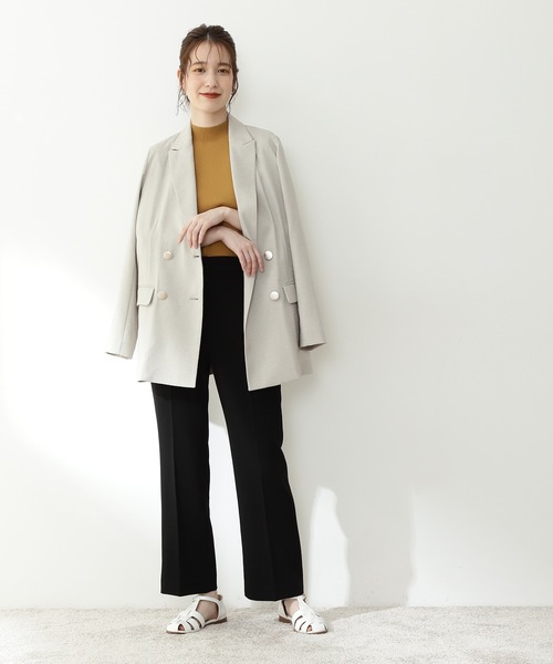 N.（N. Natural Beauty Basic）（エヌエヌナチュラルビューティーベーシック）の「◆ブーツカットアンクルパンツ（その他パンツ・レディース・パープル/ブラック/オフホワイト/イエロー・MEDIUM）」の8枚目の写真