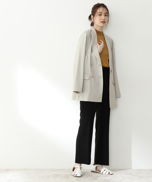 N.（N. Natural Beauty Basic）（エヌエヌナチュラルビューティーベーシック）の「◆ブーツカットアンクルパンツ（その他パンツ・レディース・パープル/ブラック/オフホワイト/イエロー・MEDIUM）」の9枚目の写真