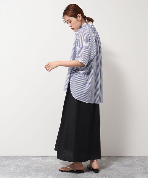 ◇【WEB限定カラーあり】リネンフレアスカート