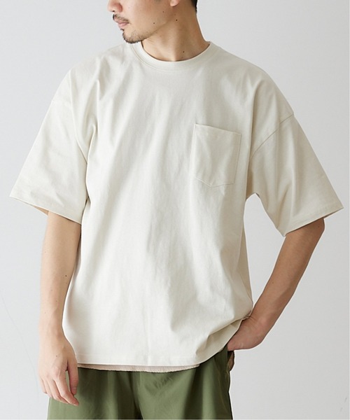 417 EDIFICE(フォーワンセブンエディフィス)の「【Nanotec / ナノテック】ヘビーウェイトTシャツ(Tシャツ/カットソー・メンズ・ブラック系その他/グレー/ホワイト系その他/ブルー系その他/ピンク・MEDIUM/LARGE)」の1枚目の写真