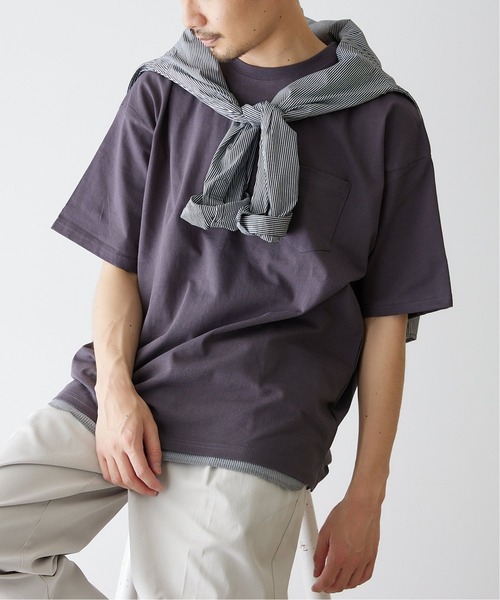 417 EDIFICE(フォーワンセブンエディフィス)の「【Nanotec / ナノテック】ヘビーウェイトTシャツ(Tシャツ/カットソー・メンズ・ブラック系その他/グレー/ホワイト系その他/ブルー系その他/ピンク・MEDIUM/LARGE)」の13枚目の写真