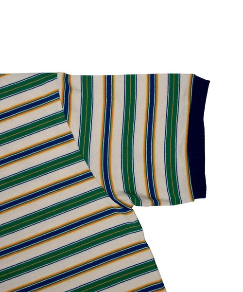 INTERPLAY（インタープレイ）の「【INTERPLAY x AYA】マルチボーダーTシャツ（Tシャツ/カットソー・レディース・ブルー/ネイビー/グリーン・FREE）」の22枚目の写真
