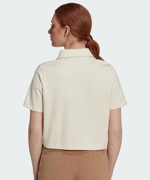 adidas（アディダス）の「クロップジップ ポロシャツ / 夏服