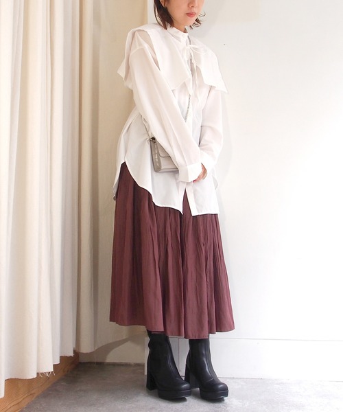 byあしながおじさん（バイアシナガオジサン）の「厚底ストレッチブーツ　-8980677（ブーツ・レディース・ブラック系その他/ブラック/アイボリー・24.5cm/23.0cm/24.0cm/23.5cm/22.5cm）」の18枚目の写真