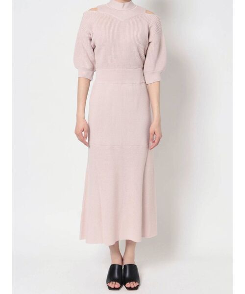 dazzlin(ダズリン)の「オープンショルダーリボン半袖ワンピース(ワンピース・レディース・ブラック/ベージュ/アイボリー/モカ・FREE)」の15枚目の写真