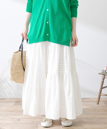 URBAN RESEARCH Sonny Label | エアリーコットンティアードピンタックスカート(スカート)