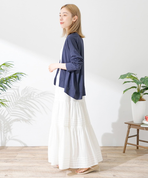 URBAN RESEARCH Sonny Label（アーバンリサーチサニーレーベル）の「エアリーコットンティアードピンタックスカート（スカート・レディース・ブラック/オフホワイト/グリーン・FREE）」の11枚目の写真