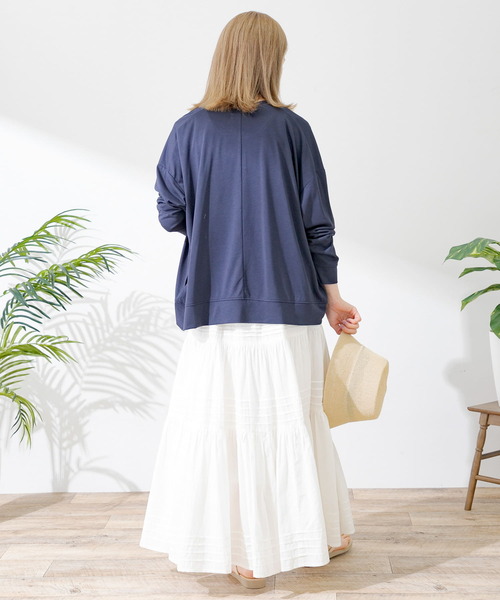 URBAN RESEARCH Sonny Label（アーバンリサーチサニーレーベル）の「エアリーコットンティアードピンタックスカート（スカート・レディース・ブラック/オフホワイト/グリーン・FREE）」の12枚目の写真