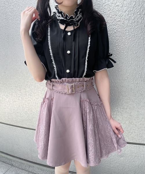ROJITA（ロジータ）の「デコルテ開きフリルリボンブラウス（シャツ/ブラウス・レディース・ホワイト/ブラック/ピンク・FREE）」の20枚目の写真