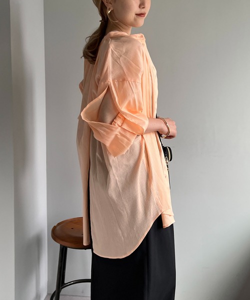 レーススリットシャツ　レマージュ レーススリットシャツ | CAPRICIEUX LE'MAGE(カプリシュレ