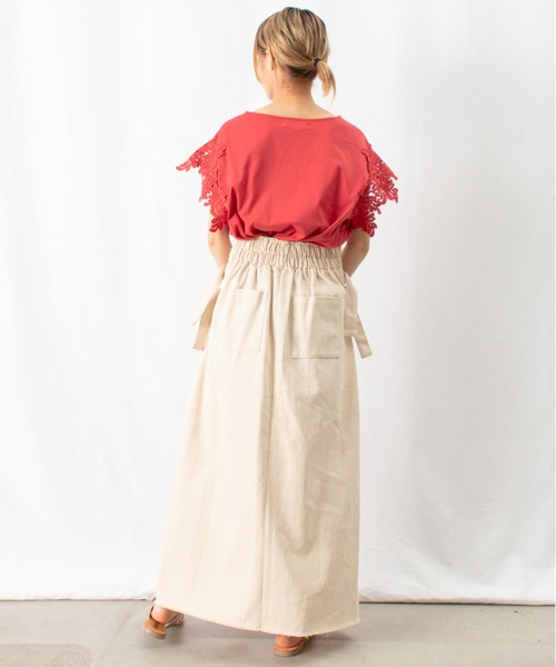 LUCA/LADY LUCK LUCA（ルカ/レディラックルカ）の「LC/LLL デニムサイドベルトスカート（デニムスカート・レディース・インディゴブルー/ライトベージュ・FREE）」の21枚目の写真